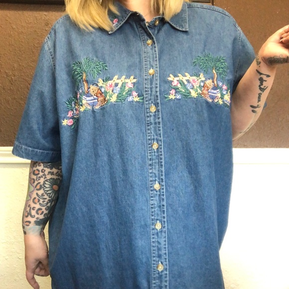 Spring Has Sprung Embroidered Denim - Picture 2 of 6